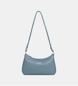 Sac trotteur Even en cuir - Lancaster - Bleu ardoise