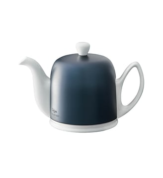 Théière 4 Tasses Cloche Cobalt - Salam - Degrenne - Blanc