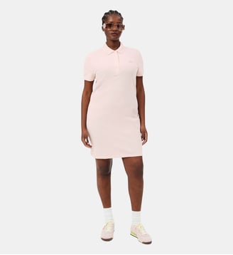 Robe polo slim fit en mini Piqué stretch - Lacoste - Rose pâle