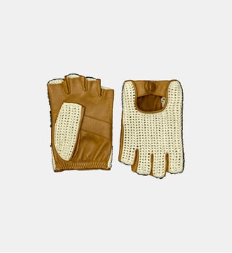 Mitaines Steeve DC Homme Cuir et Crochet - Agnelle - Toscana