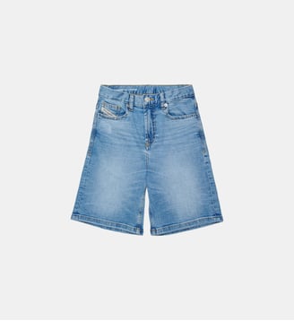Short en denim bleu clair cinq poches - D-Argjx - Diesel Kids - Denim bleu
