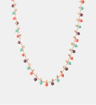 Collier pierres facettées et mini disques - Balaboosté - Multicolore