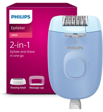 Epilateur électrique BRE247/00 - Philips - Bleu