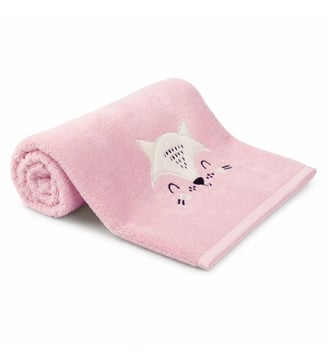 Drap de douche pur coton - Garnier Thiebaut - Rose
