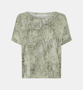 T-shirt oversize imprimé python - MARIEL - Gerard Darel - Vert kaki