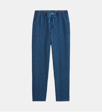Pantalon 551 en coton à taille élastiquée - Serge Blanco - Bleu