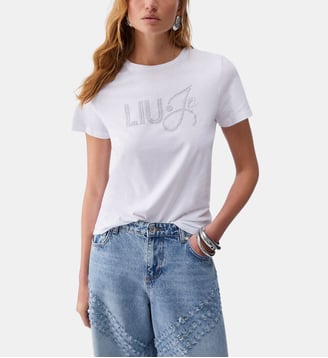 T-shirt avec applications - Liu Jo - Blanc