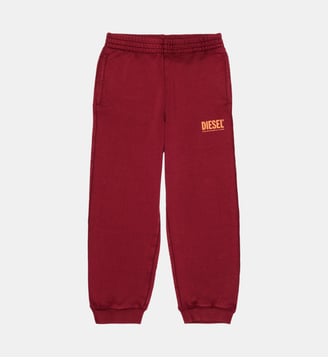 Pantalon en molleton avec logo - Diesel Kids - Bordeaux