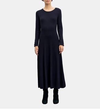 Robe midi cintrée en maille - CINA - Gerard Darel - Marine