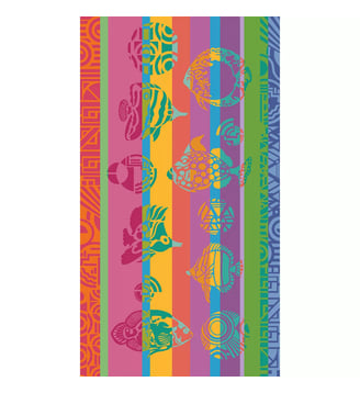 Drap de plage pur coton - Garnier Thiebaut - Multicolore