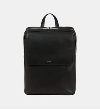 Sac à dos en cuir recyclé - Sandro - Noir