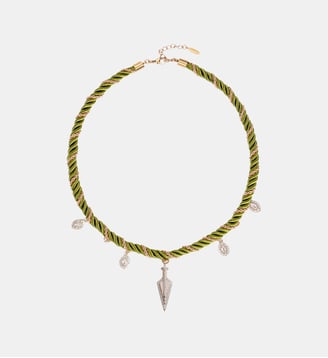 Collier cordon pampilles NINE - Hipanema - Vert