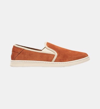 Slip-on Combourg nubuck texturé - Le Formier - Orange