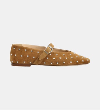 Mary jane elena - cuir velours - Colisée Paris - Camel