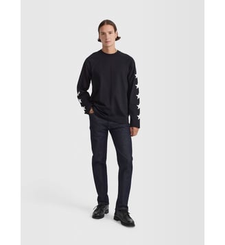 t-shirt en coton étoile - Agnès b. - Noir