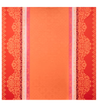 Nappe Mumbai 100% coton - Le Jacquard Francais - Orange clair