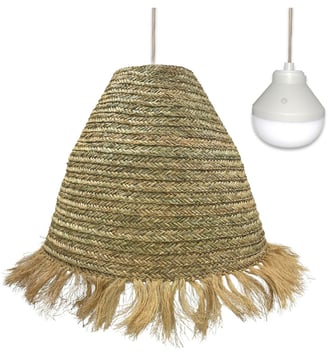 Suspension nomade Suspension XXL BIG ANAFI NOMAD en jonc d - Lumisky - Beige