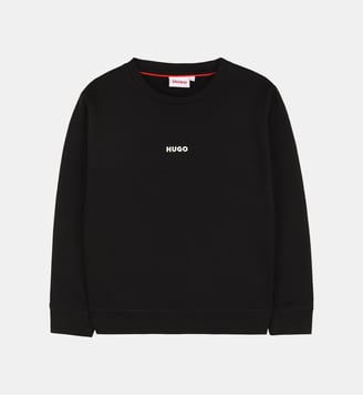 Sweat-shirt col rond - Hugo Kids - Black