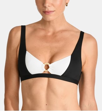 Haut de maillot triangle Maria - Livia - Noir