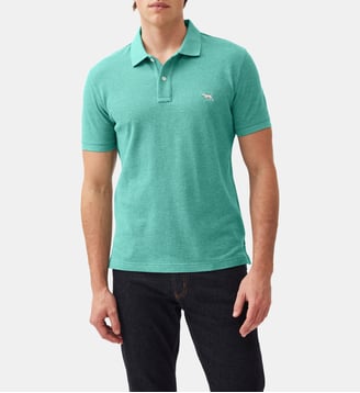 Polo slim en coton manches courtes Gunn - Rodd & Gunn - Bleu turquoise