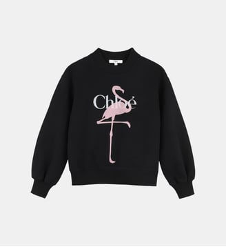 Sweat col rond - Chloe Kids - Black