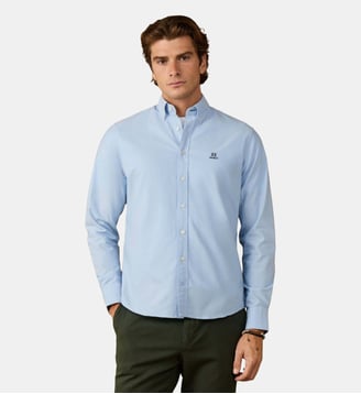 Chemise Oxford Unie Coupe Regular - Hackett London - Blue