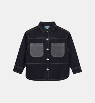 Chemise en jean - Kenzo Kids - Bleu denim