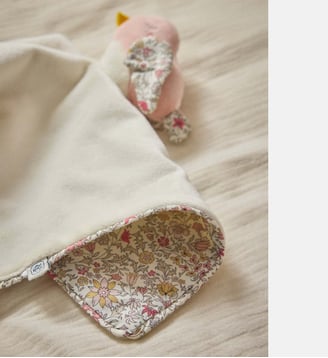 Doudou oiseau en tissu Liberty - Cyrillus - Liberty godington park