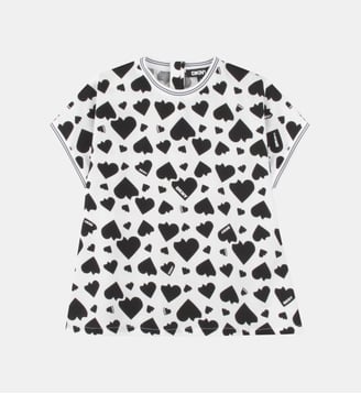 Blouse manches courtes - DKNY - Blanc et noir