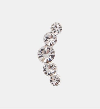 Piercing stud helix/tragus 5 strass acier chirurgical 316L argenté - Balaboosté - Argenté