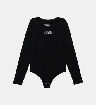 Body à manches longues avec logo Numeric MM6 Maison Margiela