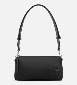 Sac Marcel unisexe en nylon - AMI Paris - Noir