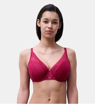 Soutien-gorge spacer plongeant en dentelle - Chantelle - Fraise des bois