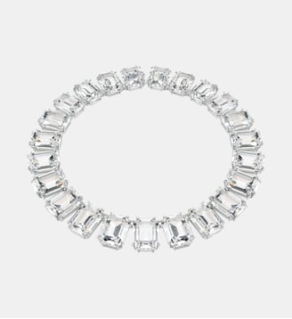 Collier Millenia, Cristaux oversize, Métal rhodié - Swarovski - White