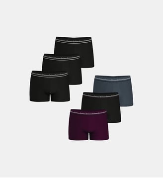 Boxers, lot de 6, BUSINESS - Eminence - Noir, violet et gris
