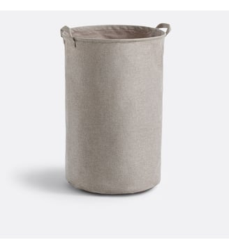 Panier à linge, 100% polyester - La Redoute Interieurs - Gris clair