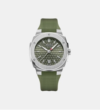 Montre Alpiner Vert AL-220K2AE6 - Alpina - Argenté