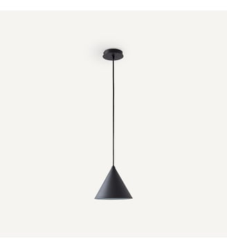 Suspension cône diam. 19 cm - AM.PM - Noir