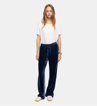 Pantalon Poma Velours - Zadig&Voltaire - Bleu marine