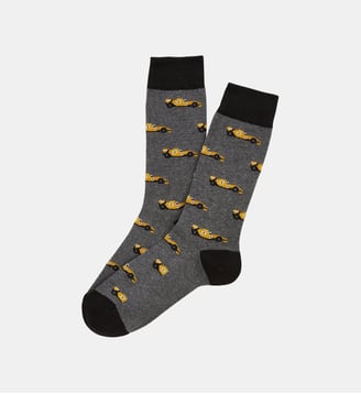 Chaussettes en coton - Le Grand Prix du Sommeil Gris - Arthur - Gris