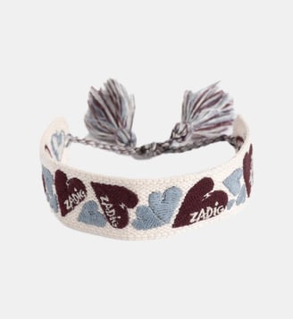 Bracelet Zadig Tissé Heart - Zadig&Voltaire - Violet deep