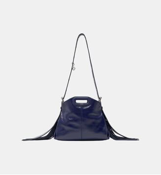 Sac Miss M mini en cuir naplak - Maje - Marine