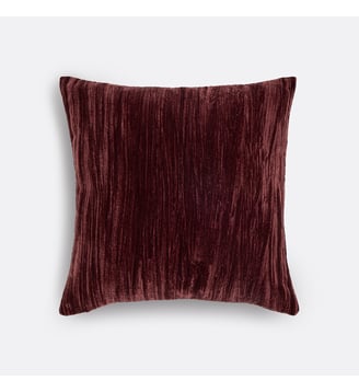 Housse de coussin panne de velours - La Redoute Interieurs - Lie de vin