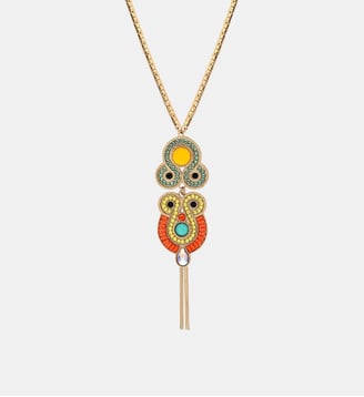 Collier pendentif   - Circus - Satellite - Orange