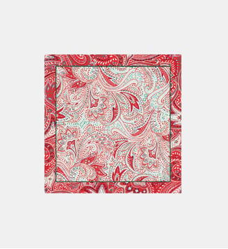 Foulard lohemia 100% soie - Motif uni - Caroll - Rouge