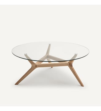 Table basse chêne Ø90 cm AM.PM
