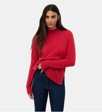 Pull mfranklin 100% cachemire - Caroll - Rouge