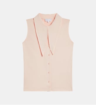 chemise Jane en jersey de coton rose - Agnès b. - Rose bellini
