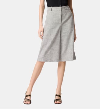 Bermuda flammé à pli marqué - Pinko - Noir et blanc