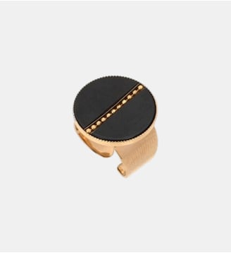 Bague ajustable   - Hawaï - Satellite - Noir
